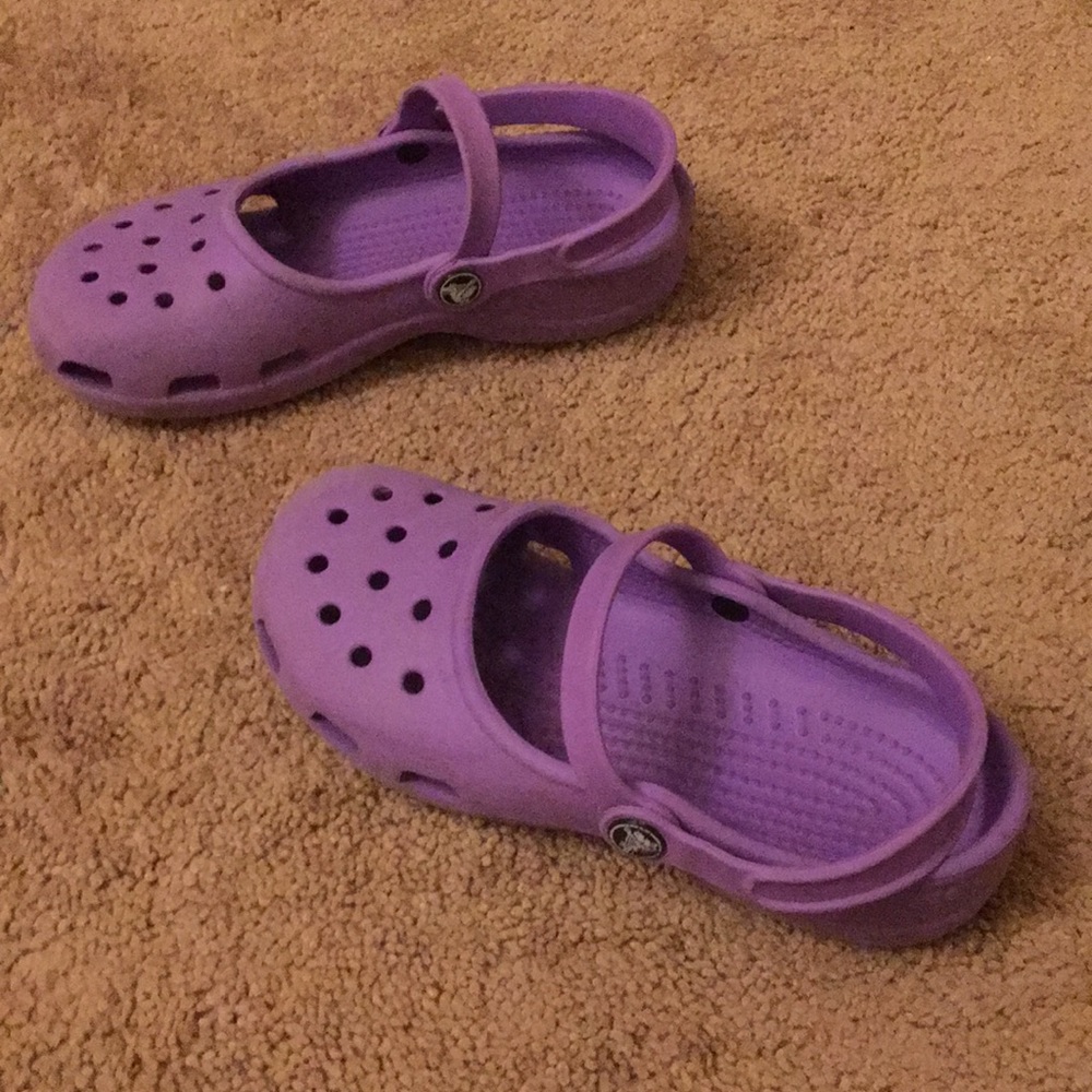 Fancy Purple Crocs.